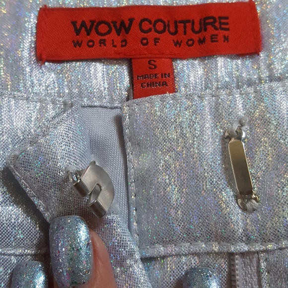 Holographic Shimmer Shorts - Picture 4 of 4